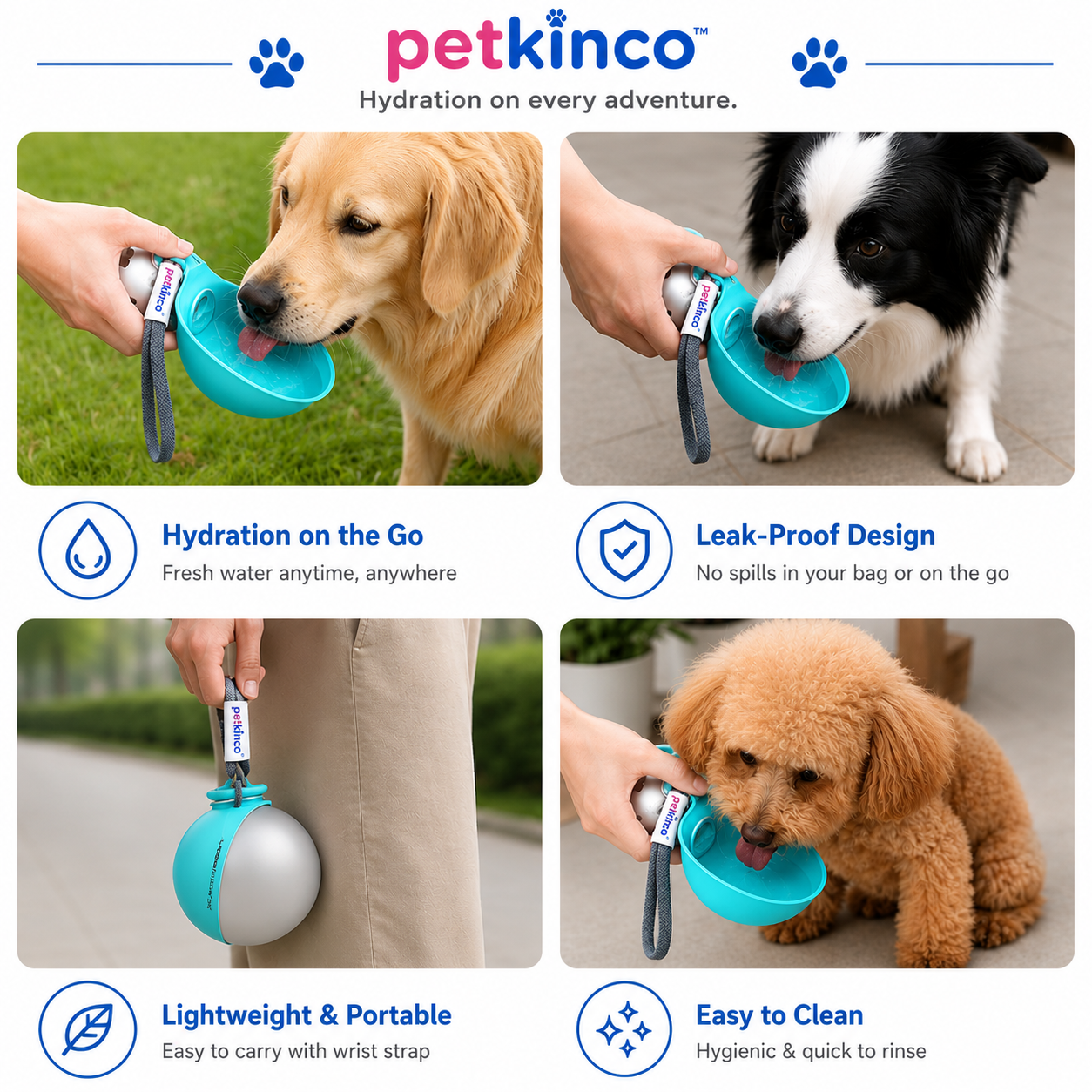PetKinCo™ HydroPaw Bottle